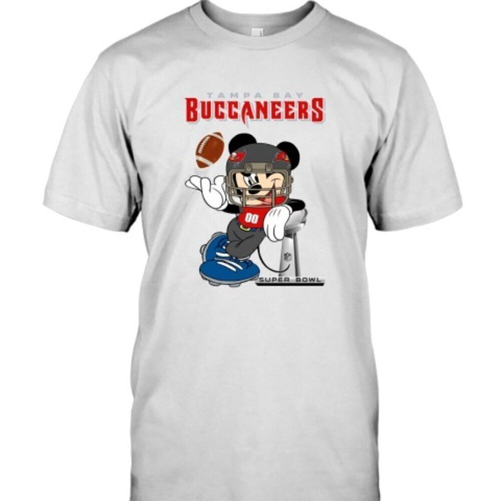 NFL Tampa Bay Buccaneers Mickey Mouse Disney Super Bowl Football Retro Fan